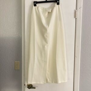 NWOT Topshop Cream Midi Skirt